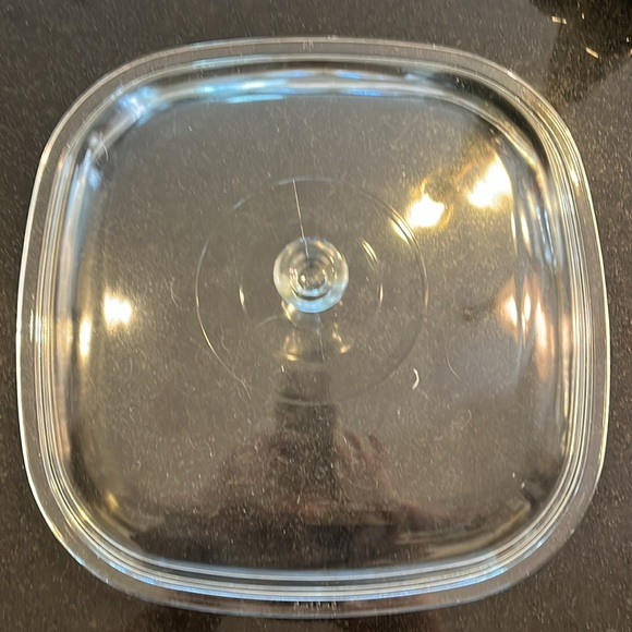 "Floral Bouquet" - 2.5L / 2.5 QT Square Casserole with Dome Lid by CORNING - Picture 7 of 9